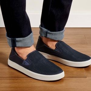 OLUKAI Men’s Lae‘ahi Slip In Sneaker Blue 9.5 US